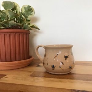 Handmade Blue Floral Mug #2
